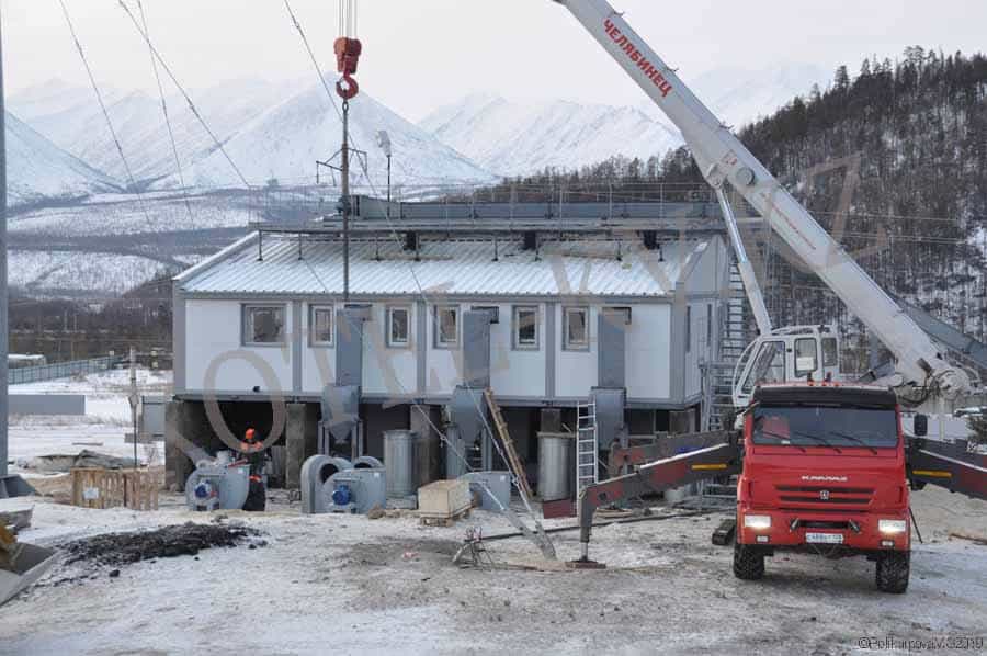 Монтаж модульной котельной установки Монтаж модульной котельной